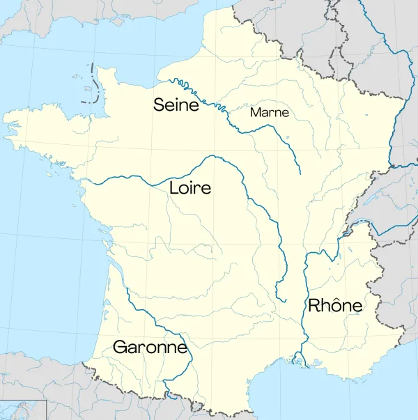 Указатели Chalonnes-sur-Loire и s/ к названию реки на французском въезде города