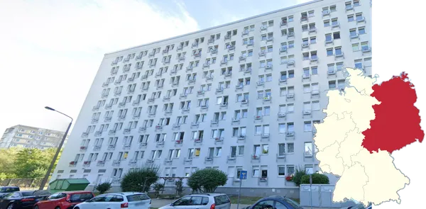 Большие панельные многоквартирные дома социалистической эпохи в Восточной Германии
