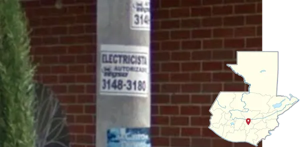 Белые прямоугольные наклейки electricista в городе Гватемала