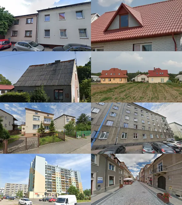 Светлая пастельная штукатурка и оранжевая крыша частного дома в Польше