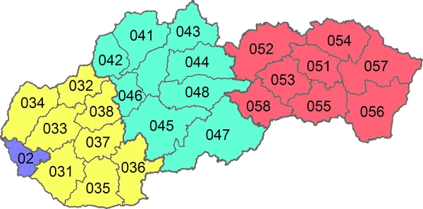 Телефонный номер в Словакии: 10 цифр, первые 2–3 код города